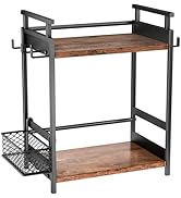 KLM 2 Tier Coffee Bar Organizer for Home Office, Spice Rack for Countertop, Kitchen Counter Stora...