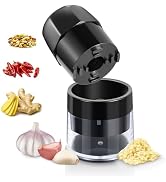 UHIYEE Garlic Crusher Press, Easy Twist Garlic Mincer Grinder for Fast Crushing & Chopping, BPA-F...