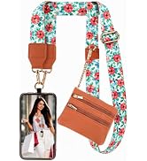 XANGNIER Clip and Go Strap for Phone with Wallet Crossbody, Phone Strap with Zippered Wallet, Adj...