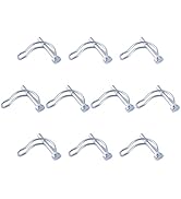 INCREWAY 10PCS Shaft Locking Pin, 6 * 45MM Zinc Planted Wire Lock Pin, Silver Safety Coupler Pin ...