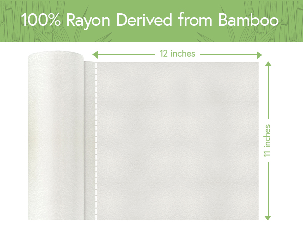 100% Rayon derived from Bamboo