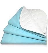 RMS Ultra Soft 4-Layer Washable and Reusable Incontinence Bed Pad - Waterproof Bed Pads, 18"X24" ...