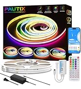 PAUTIX RGB Smart IC COB LED Strip Light Addressable 32.8ft/10m,UL-Listed 24V Color Flowing Strip ...