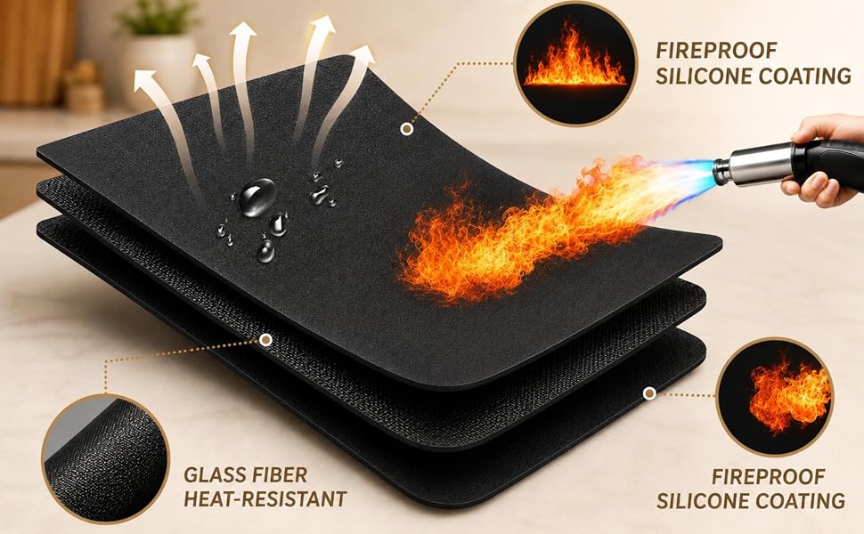 Fireproof Heat Resistant Mats for Air Fryer