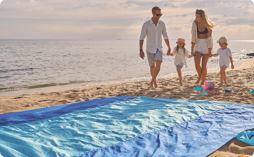 family life with wekapo beach blanket sand free extra large