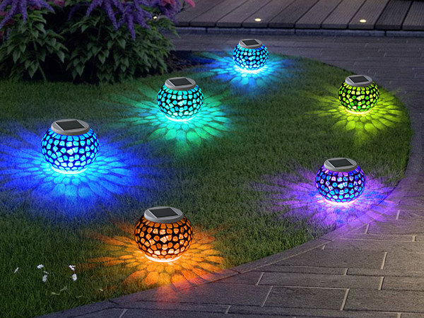 mosaic solar lights outdoor solar garden lights