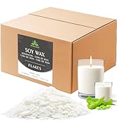 Soy Wax Flakes, Waxcanpy Natural Candle Wax, Organic Soy Wax for Candle Making from Farm, No Addi...