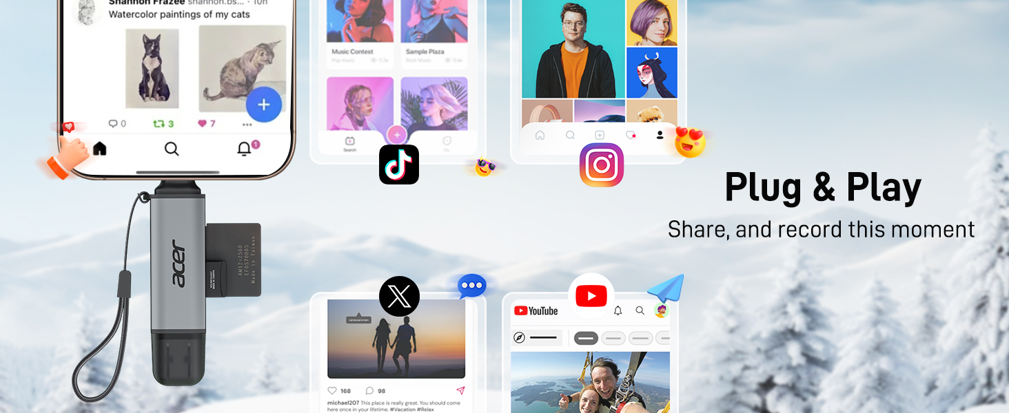 SD Card Reader USB C
