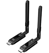 1313 FEET/400M Wireless HDMI Transmitter and Receiver with Adapter 4K, Wireless HDMI Extender Kit...