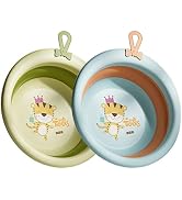 Toddmomy 2Pcs Baby Folding washbasin Dish Washing Basin Collapsible wash tub Foldable wash Basin ...