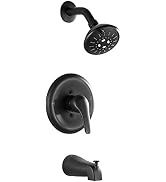 GERUIKE Shower Faucet Set with Valve,Tub and Shower Faucet Set with 4-Inch 3-Spray Shower Head an...