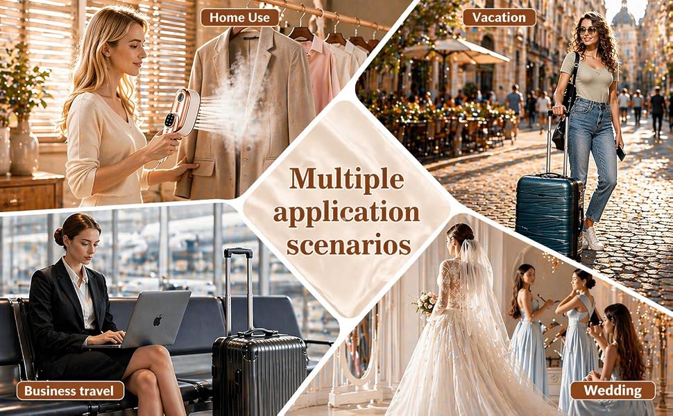 Multi-Use Steamer – Perfect for home, travel, business or weddings, anytime fresh.
