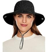Waterproof Bucket Rain Hat for Women Wide Brim Summer UPF50+ Cowboy Sun Hat Men Foldable Soft Flo...