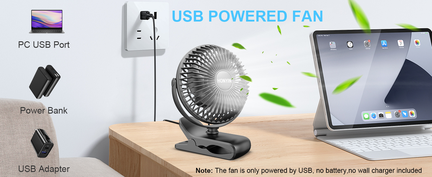 clip on fan stroller fan usb fan for desk table fan personal fan