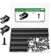 lukaisen 120PCS 1/2" Nylon Cable Clamps Set with Screws for Wire Management | Plastic Wire Clips ...