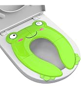 Portable Potty Seat for Toddler Travel - Foldable Non-Slip Potty Training Toilet Seat Cover for B...