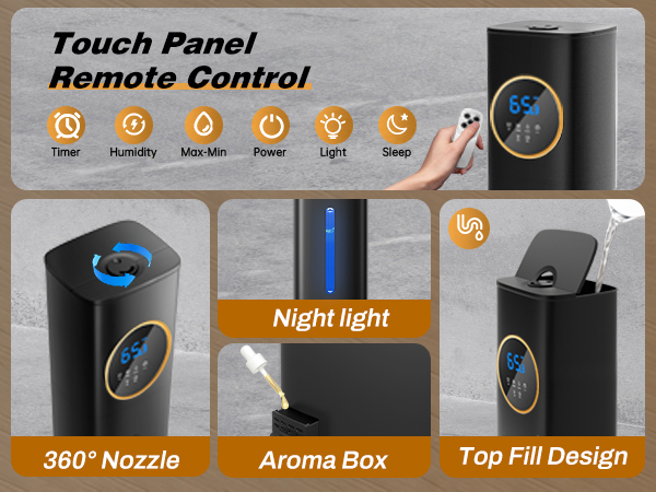 Humidifiers Large Room, Humidifiers for bedroom with night light