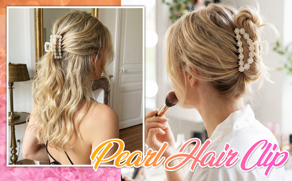 hair claw clips for women pearl hair clips for women hair accessories for women