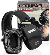PROHEAR 016-GEP02 Shooting Ear Protection Safety Muffs with Gel Ear Seals with groove, NRR 26dB N...