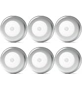 Motion Sensor Light Indoor, 6 Pack Cordless Battery Operated LED Step Night Light Wall Light Stic...