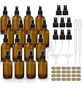 GIVAMEIHF Amber Spray Bottles about 4oz Amber Small Empty Spray Bottle Fine Mist Spray Refillable...