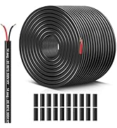 14 Gauge 2 Conductor Electrical Wire, 14 AWG Stranded PVC Cord, 12V Low Voltage Oxygen-Free Coppe...