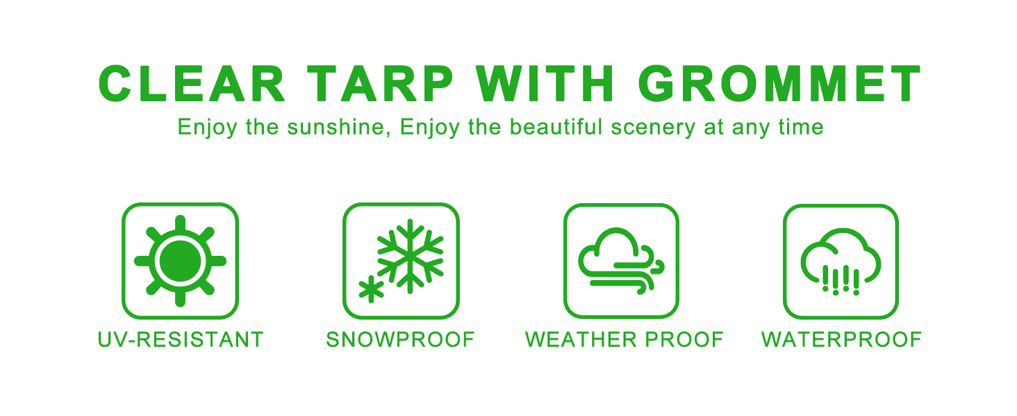 Clear Heavy Duty tarp