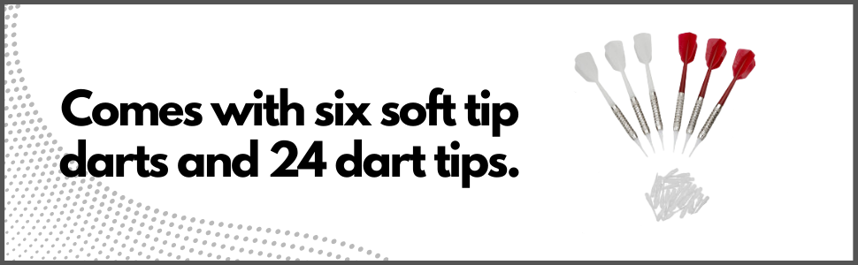 six soft tip darts