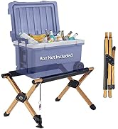 Ablazer Folding Cooler Stand with Carry Bag, Anti-Slip for Camping Hiking BBQ Cooking Picnic Outd...