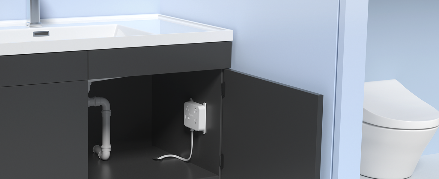 under vanity outlet