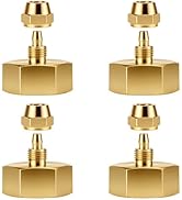 Angry Pony 4 Sets Garden Hose to 1/4 Tubing Adapter,3/4 to 1/4 Hose Adapter, Drip Irrigation Hose...