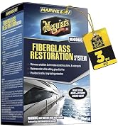 Meguiar's M4965 Marine/RV Fiberglass Restoration System, 3-Piece Marine Fiberglass Repair Kit Fea...