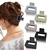 ATODEN Hair Clips for Women 5Pcs Square Claw Clips for Thick Hair Small Neutral Hair Clips Medium...