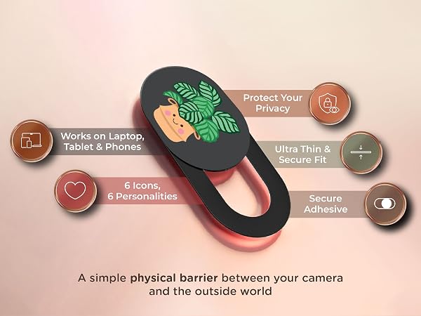 Ultra-Thin, Low-Profile Fit: Each ultra thin laptop camera cover measures about 0.7 x 0.35 in