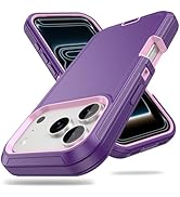 ACAGET for iPhone 17 Pro Case Rugged Heavy Duty Matte Protective Phone Cases with Port Anti Dust ...