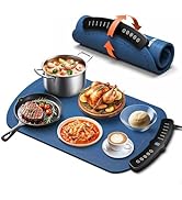 Warming Mat for Food, Food Warming Mat with 7 Temp Master Aadjustable Warming Tray, Thermochromic...