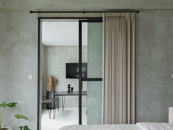 curtain rods outdoor patio
