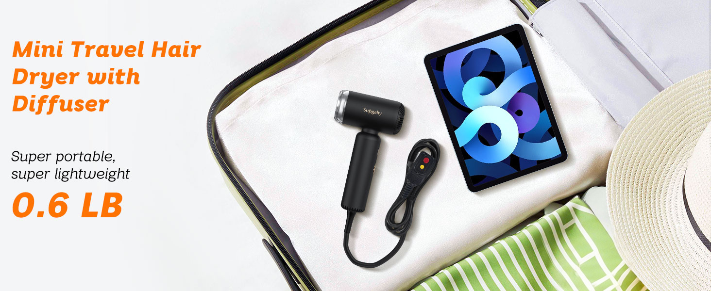 dual voltage travel hair dryer