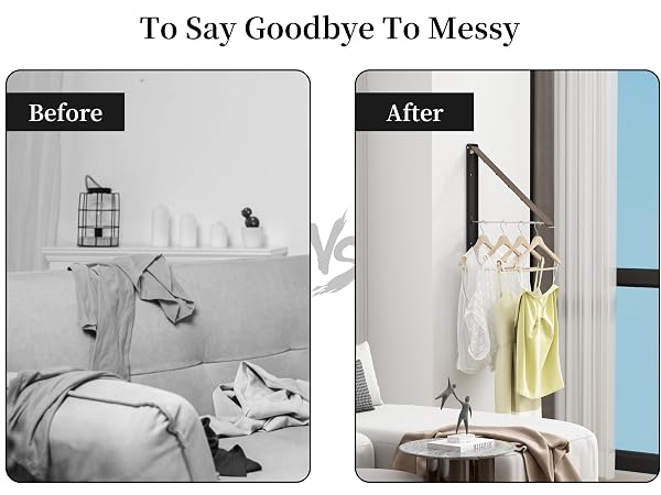 wall mounted clothes hanger rack