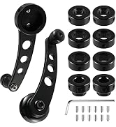 Veemoon 1 Window cranks Set Car Window Handle Aluminum Alloy Window Crank Handle Universal Car Wi...