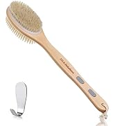Slick- Shower Brush, Double Sided Brush, Back Scrubber, Bath Brush, Back Brush, Back Brush Long H...