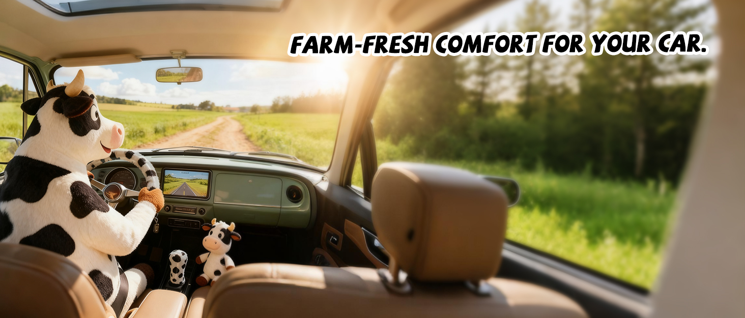 Cow Car Decor