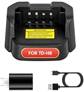 TIDRADIO TD-H8 3rd & 2nd gen Desktop Charger (TD-H8 Charger with USB Cable) for TIDRADIO H8 HAM R...