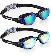 Vorshape Swim Goggles 2 Pack Anti Fog Swimming Goggles, No Leaking UV Protection Pool Goggles for...