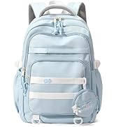 YJMKOI Large capacity Backpack for Teen Girls Aesthetic Student Schoolbag Middle School Girls Bac...