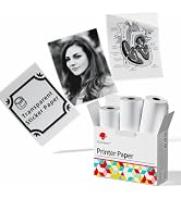 Phomemo Transparent Self-Adhesive Thermal Paper, Glossy Printable Sticker Paper Label for Phomemo...