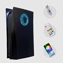 ps5 faceplates with vents and rgb light