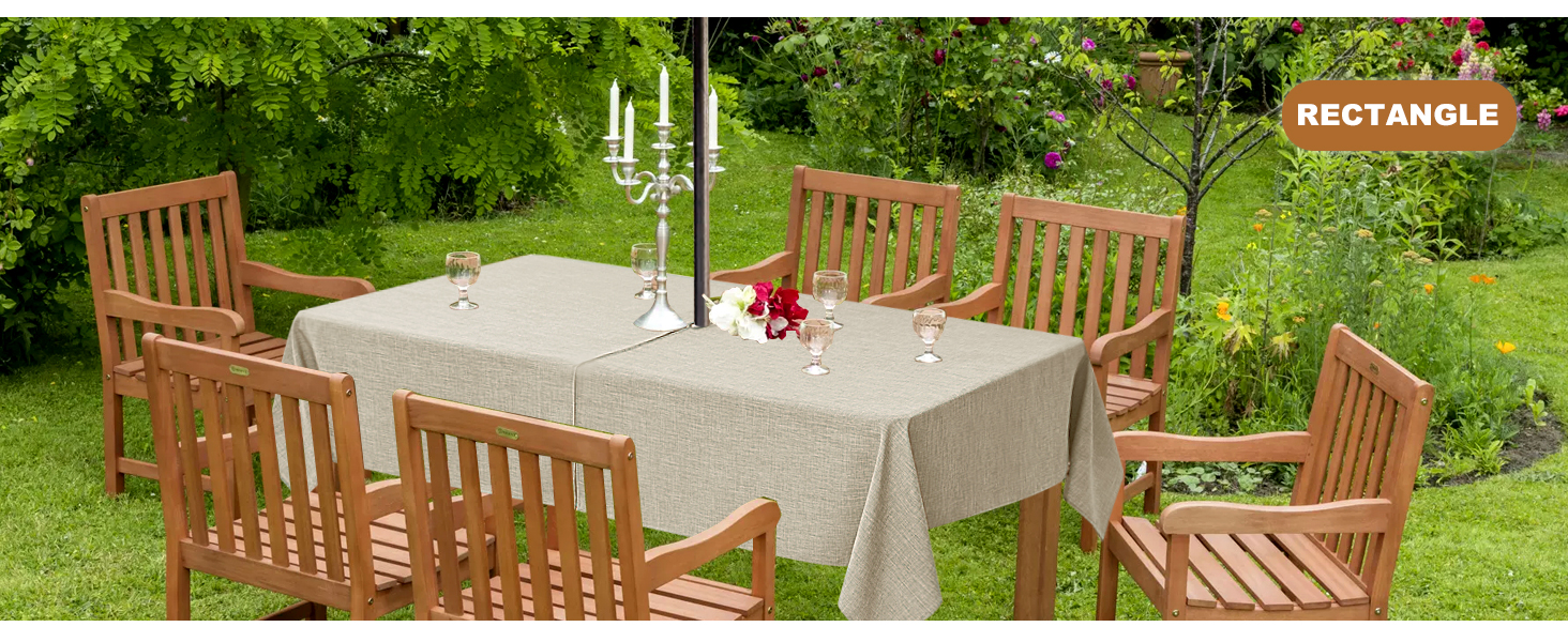 garden outdoor table cloth coloring oblong