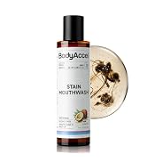 BodyAccel Stain Removing Mouthwash - Gunk Removing Mouth Wash & Deep Clean Oral Rinse for Bad Bre...