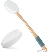 AmazerBath Lotion Applicator for Back, Feet, 2 Replacement Pads with 17" Curved Handle, Back Suns...
